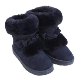 Dunkelblaue Schneeschuhe für Damen A976 Blau marineblau