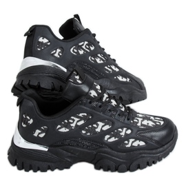 Schwarze Damen Sportschuhe VL123 Black