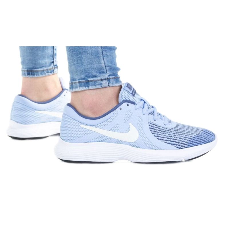 Nike Revolution 4 Gs Jr 943306-401 Schuh weiß blau