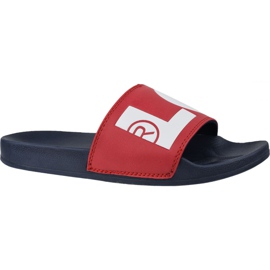 Levi's Batwing Slide Sandale 231548-794-87 weiß rot marineblau
