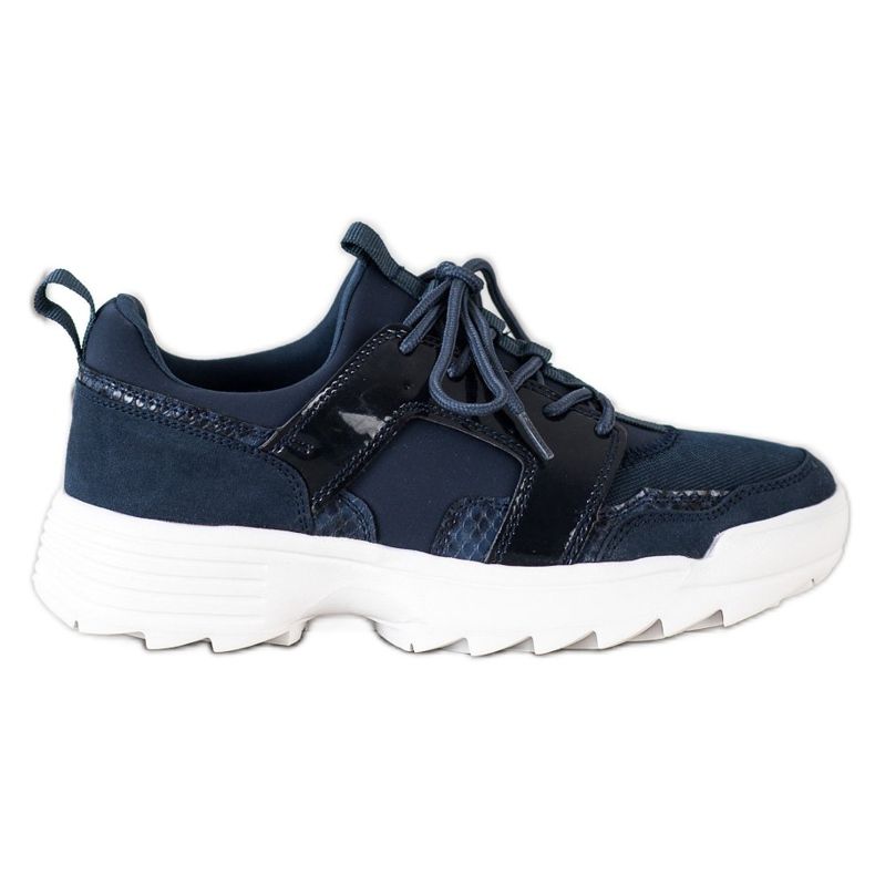 Kylie Hellblaue Turnschuhe navy blau