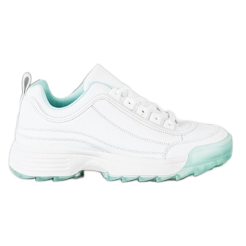 Kylie Modische Turnschuhe weiß grün