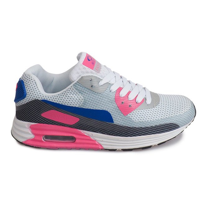 Damen Sportschuhe B49-1 Weiß blau rosa grau