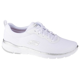 Skechers Flex Appeal 3.0 W 13070-WSL weiß silber-