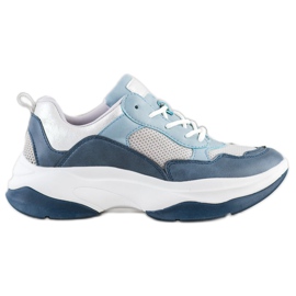 Kylie Modische blaue Turnschuhe