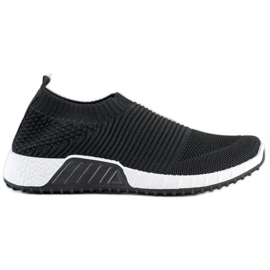 Goodin Sportliche schwarze Slipper