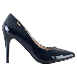 Goodin Lackierte Pumps marineblau