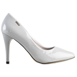 Goodin Lackierte Pumps grau