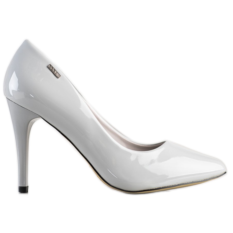 Goodin Lackierte Pumps grau