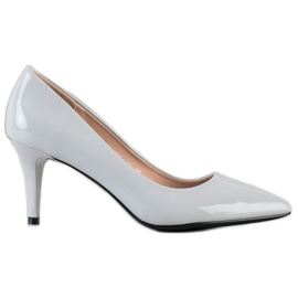 Goodin Klassische Lackpumps grau
