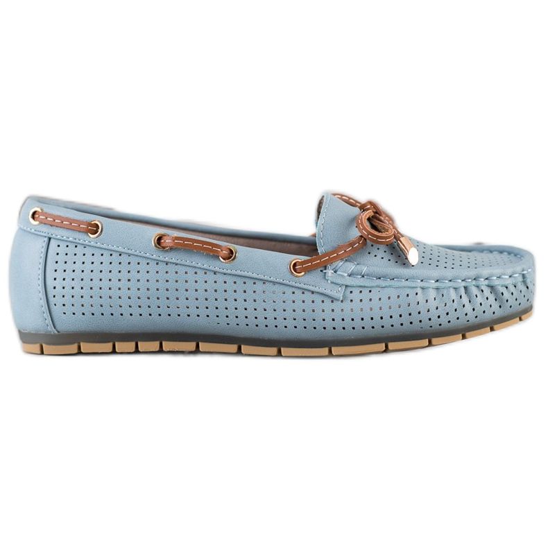 Kylie Bequeme Slipper braun blau
