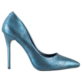 Goodin Stilvolle Pumps auf einer Nadel blau