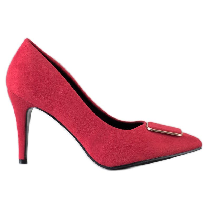 Goodin Pumps mit Ornament rot