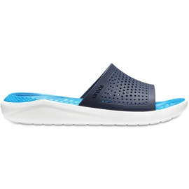 Crocs Literide Slide marineblau-weiß 205 183 462