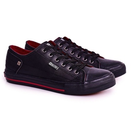 Herren Leder Sneakers Big Star DD174259 Schwarz