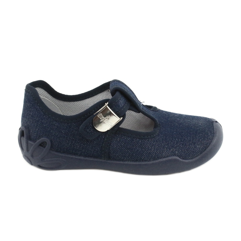 Befado Kinderschuhe Blanka marineblau 115X005 navy blau silber-
