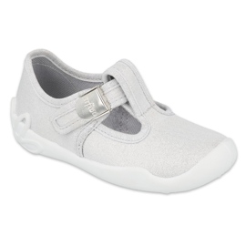 Befado Kinderschuhe silber blank 115X001 grau
