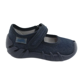 Befado Kinder Speedy Marineblaue Schuhe 109P226 navy blau silber-