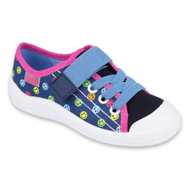 Befado Kinderschuhe 251X162 marineblau blau rosa mehrfarbig