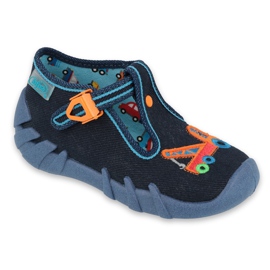 Befado Kinderschuhe 110P389 marineblau orange