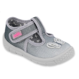 Befado Kinderschuhe 533P006 silber- grau
