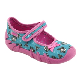Befado Kinderschuhe 109P207 blau rosa