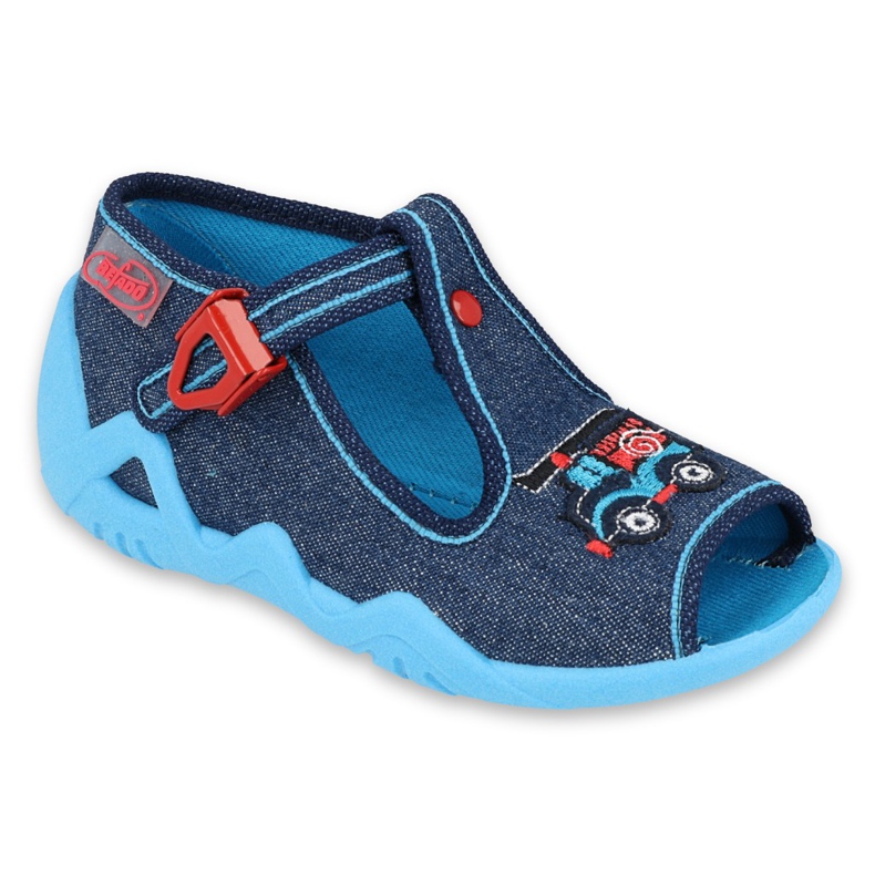 Befado Kinderschuhe 217P110 rot navy blau blau mehrfarbig