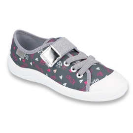 Befado Kinderschuhe 251Q138 rosa silber- grau