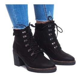 Schnürstiefel 2873 Schwarz