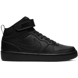 Nike Court Borough Mid 2 Kinderschuhe schwarz CD7782 001