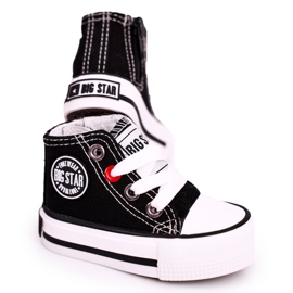 Hohe Sneakers für Kinder mit Reißverschluss Big Star HH374188 Schwarz