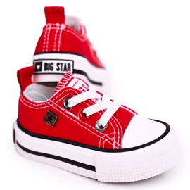 Klassisch niedrige Sneakers für Kinder Big Star HH374196 Rot