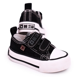 Kinder-Sneaker mit Klettverschluss Big Star HH374200 Schwarz