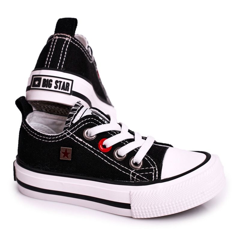 Klassisch niedrige Sneakers für Kinder Big Star HH374090 Schwarz ['schwarz']
