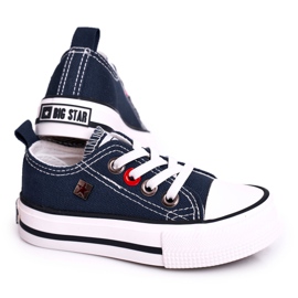 Klassisch niedrige Sneakers für Kinder Big Star HH374091 Marineblau ['marine']