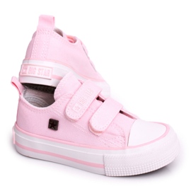 Niedrige Sneakers für Kinder mit Klettverschluss Big Star HH374099 Rosa