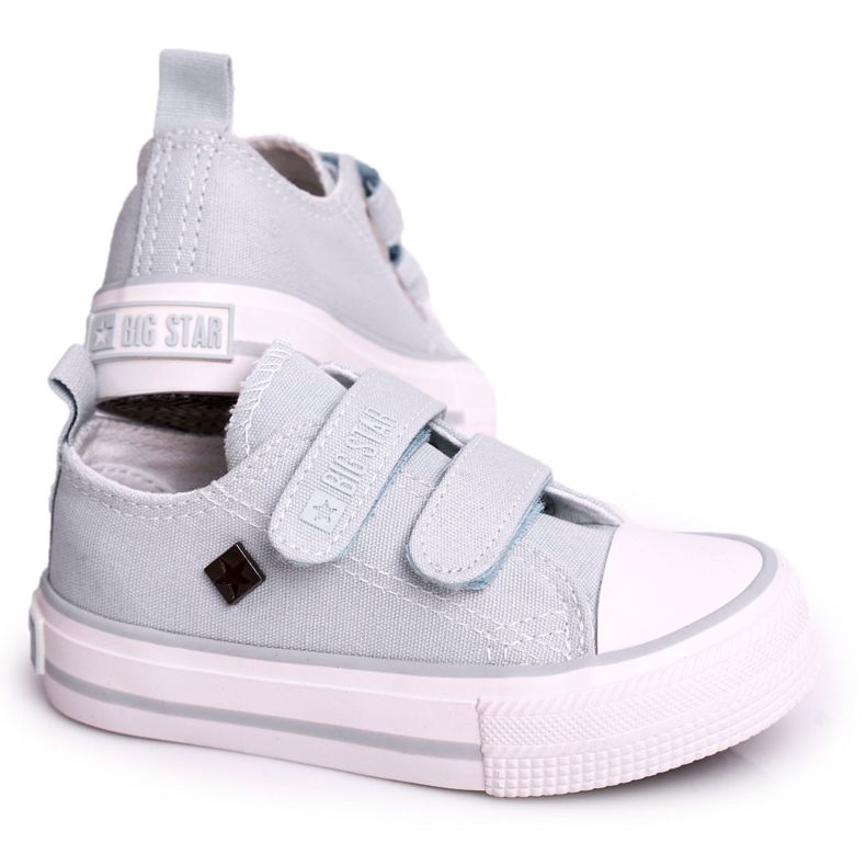 Niedrige Sneakers für Kinder mit Klettverschluss Big Star HH374100 Blau