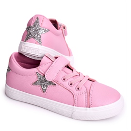Kinder-Leder-Sneaker mit Stern Big Star DD374104 Pink ['rosa'] rosa