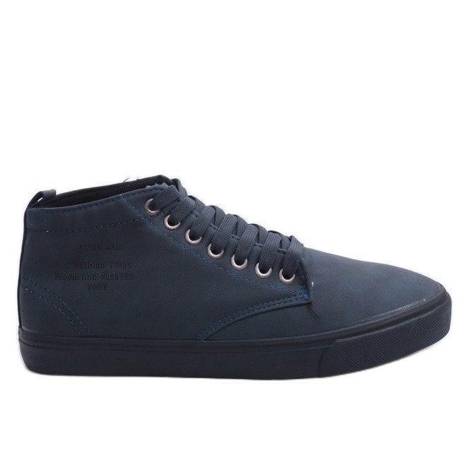 Stilvolle High-Top-Sneakers Y007 Marineblau navy blau