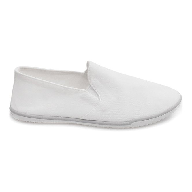 Lycra BL181-2 Weiße Slip-On-Sneakers