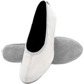Antares Gymnastikballettschuhe - Leder, weiß naturfarben
