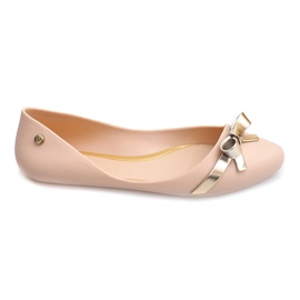 Meliski Ballerinas mit Schleife PT72 Beige weiß