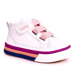 Apawwa Hohe Sneakers für Kinder Weiß und Rosa Baxter ['weiß', 'rosa']