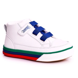 Apawwa Hohe Sneakers für Kinder Weiß und Marine Baxter ['weiß', 'marineblau']