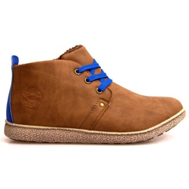 Hochisolierte Sneaker 3021 Camel braun