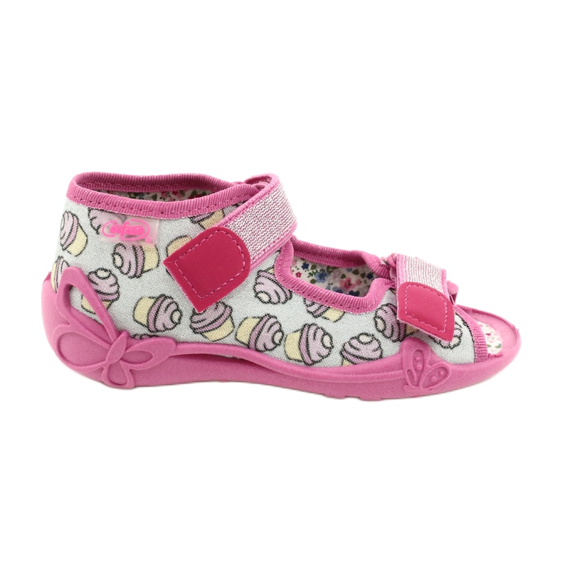 Befado Kinderschuhe 242P099 rosa silber- grau