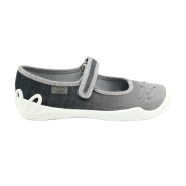 Befado Kinderschuhe 114Y315 silber- grau