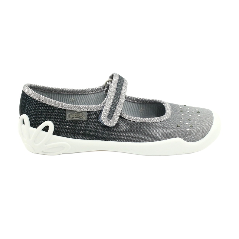 Befado Kinderschuhe 114Y315 silber- grau