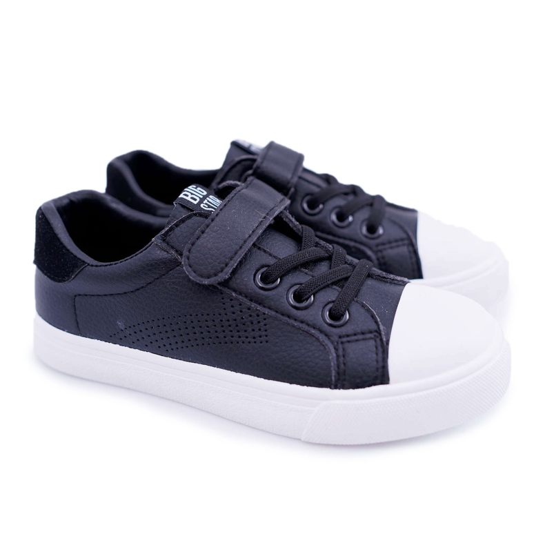 Kinder Sneaker mit Klettverschluss Big Star DD374108 Schwarz ['schwarz']