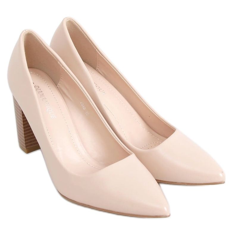 Pumps am beigen Pfosten 4045 Nude